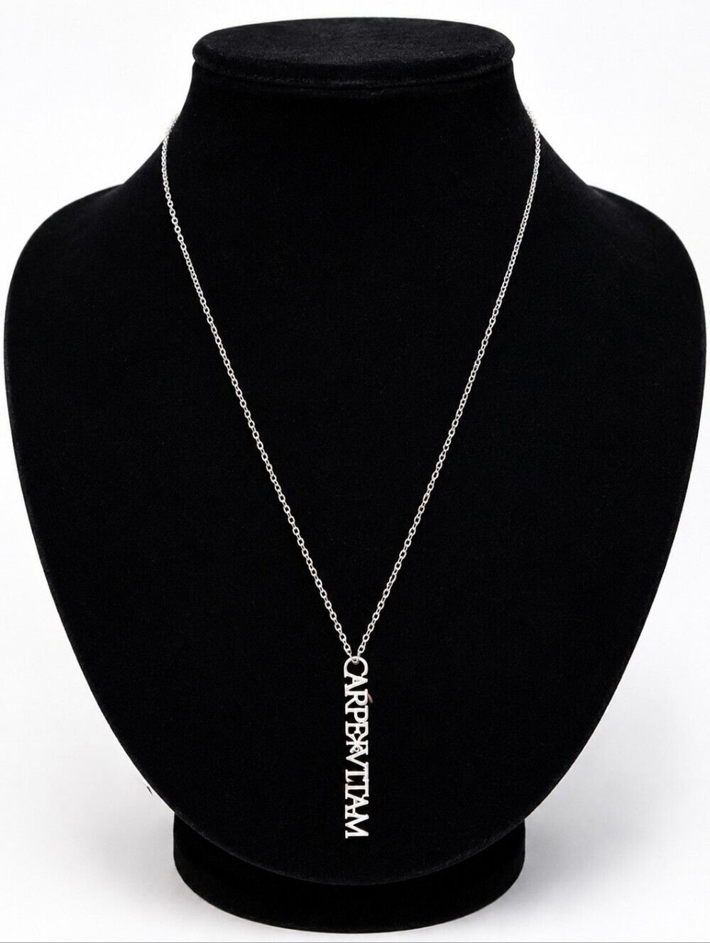 Live  Life  Carpevitam Sterling Silver Pendant Necklace